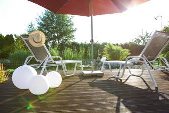 Telefunken Solar-Gartenleuchte Ball Connectivity T90230 Kugel LED 9.6W RGBW Weiß