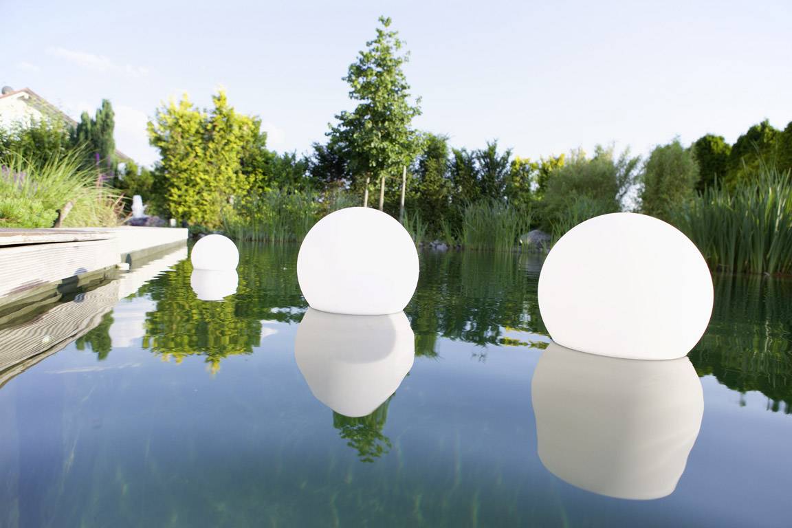 Telefunken Solar-Gartenleuchte Ball Connectivity T90230 Kugel LED 9.6W RGBW Weiß