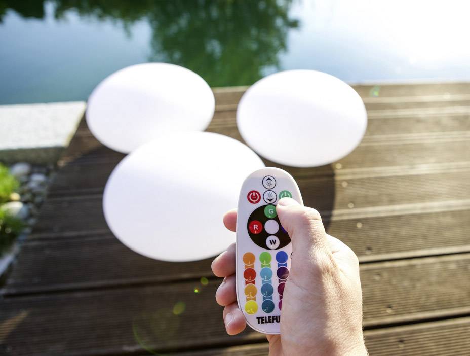 Telefunken Solar-Gartenleuchte Oval Connectivity T90231 Oval LED 9.6W RGBW Weiß