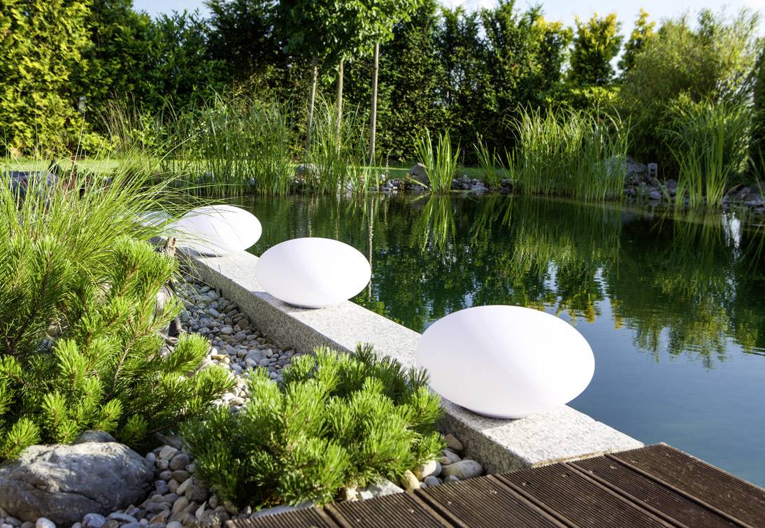 Telefunken Solar-Gartenleuchte Oval Connectivity T90231 Oval LED 9.6W RGBW Weiß