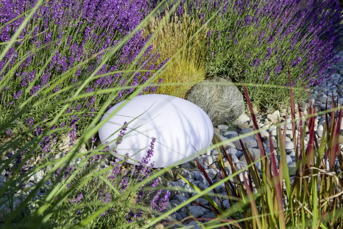 Telefunken Solar-Gartenleuchte Oval Connectivity T90231 Oval LED 9.6W RGBW Weiß