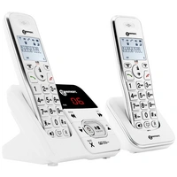 Geemarc AMPLIDECT 295-2 Schnurloses Seniorentelefon Anrufbeantworter Beleuchtetes Display Weiß Geemarc AMPLIDECT 295-2 Schnurloses Seniorentelefon Anrufbeantworter Beleuchtetes Display Weiß