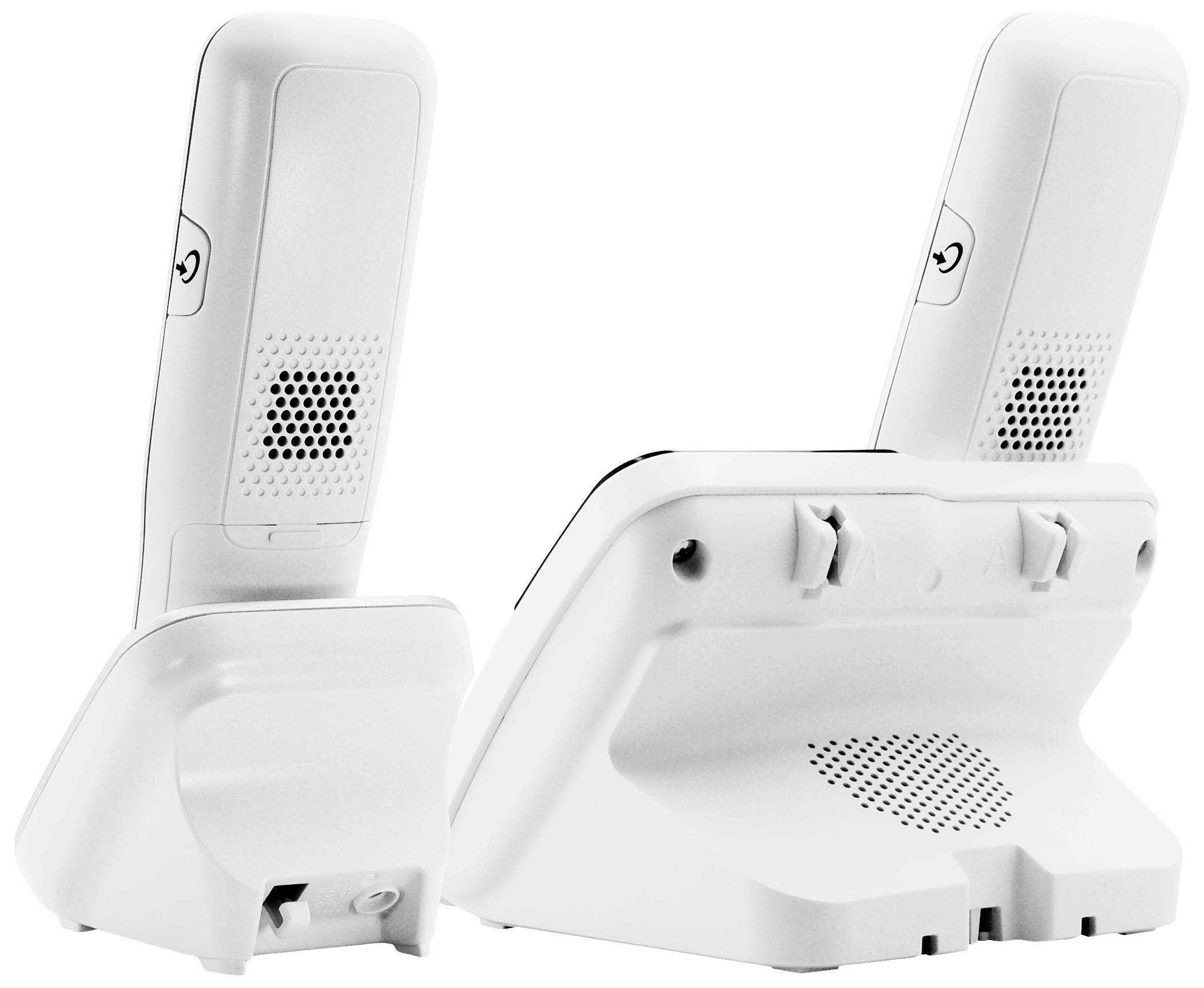 Geemarc AMPLIDECT 295-2 Schnurloses Seniorentelefon Anrufbeantworter Beleuchtetes Display Weiß