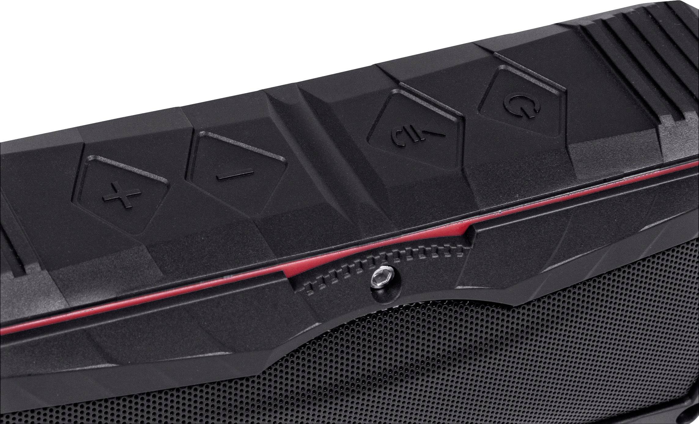 swisstone BX 310 Bluetooth® Lautsprecher Freisprechfunktion Schwarz, Rot