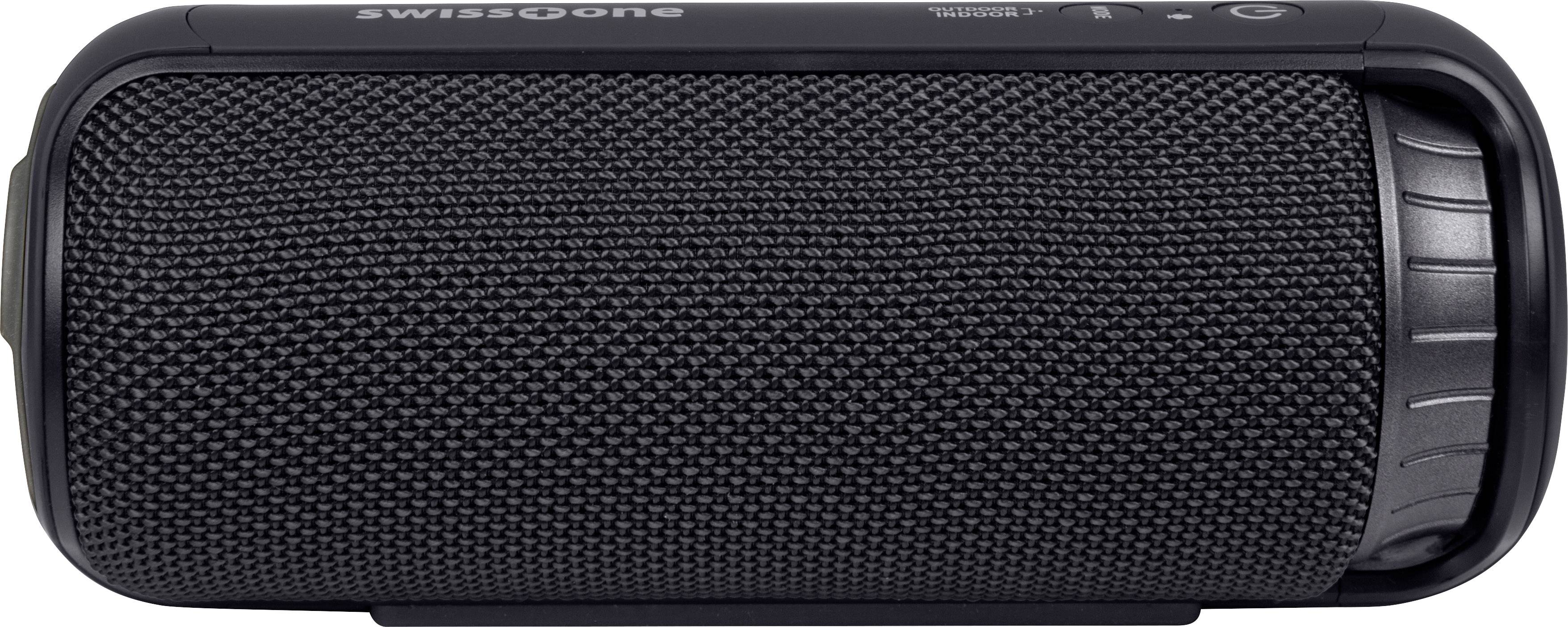 Swisstone BX 500 Bluetooth® Lautsprecher Freisprechfunktion, spritzwassergeschützt Schwarz