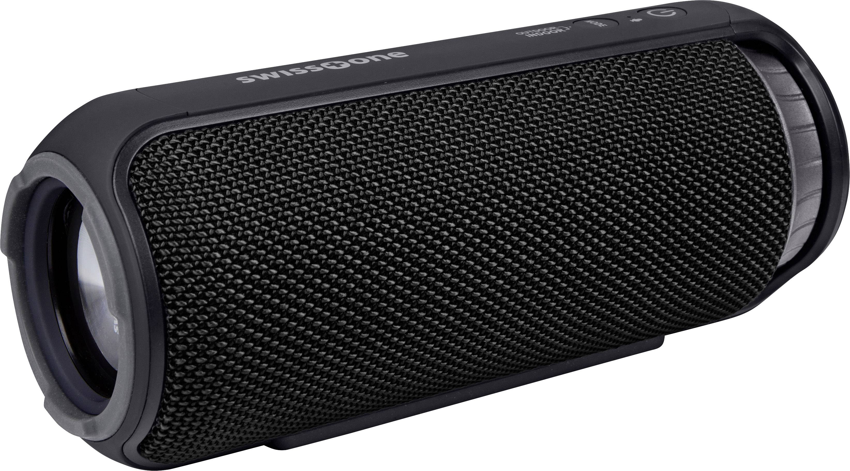 Swisstone BX 500 Bluetooth® Lautsprecher Freisprechfunktion, spritzwassergeschützt Schwarz