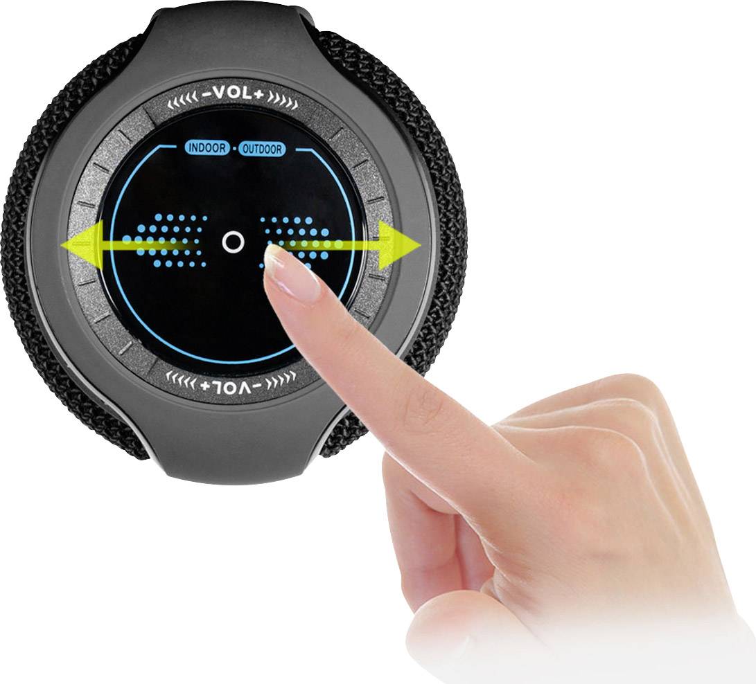 Swisstone BX 500 Bluetooth® Lautsprecher Freisprechfunktion, spritzwassergeschützt Rot/Schwarz