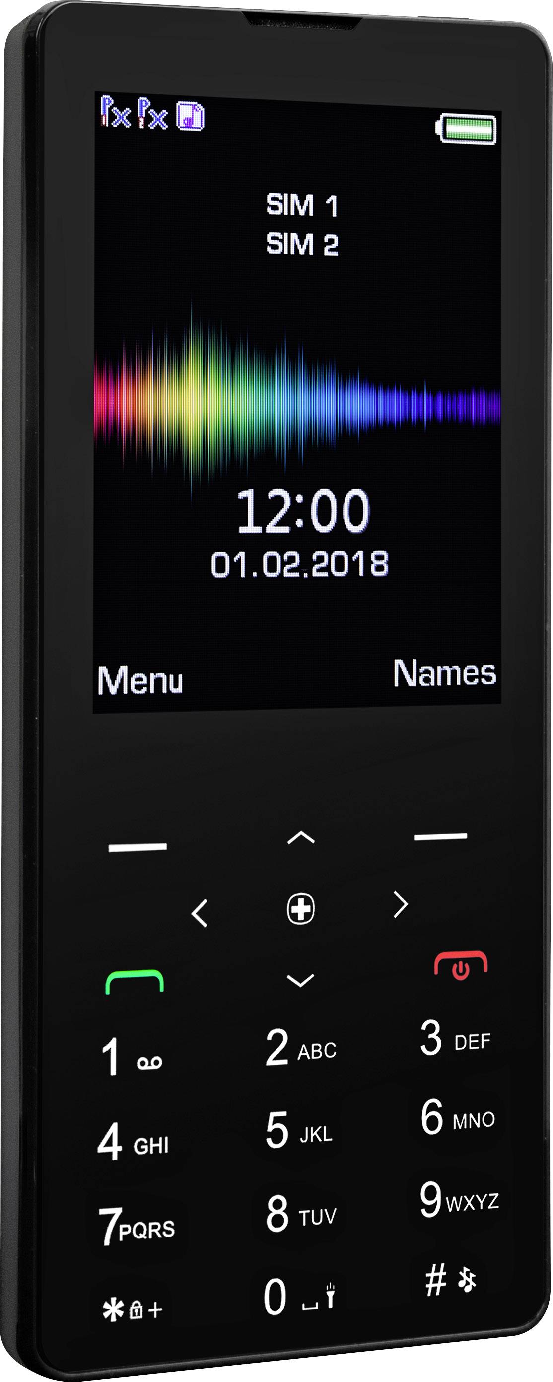 swisstone SC 590 Touch Dual-SIM-Handy Schwarz