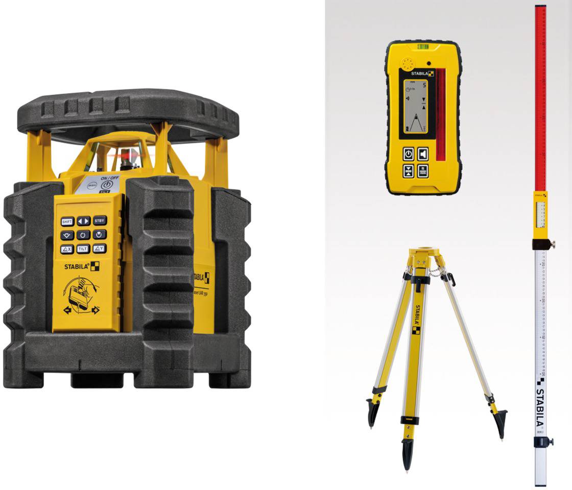 Stabila LAR 350, 9-pcs Rotationslaser selbstnivellierend Reichweite (max.): 800 m