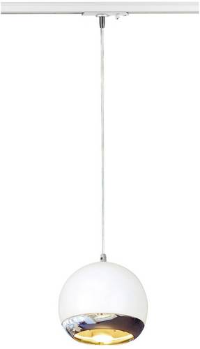 SLV 143621 Hochvolt-Schienensystem-Leuchte GU10 Weiß, Chrom