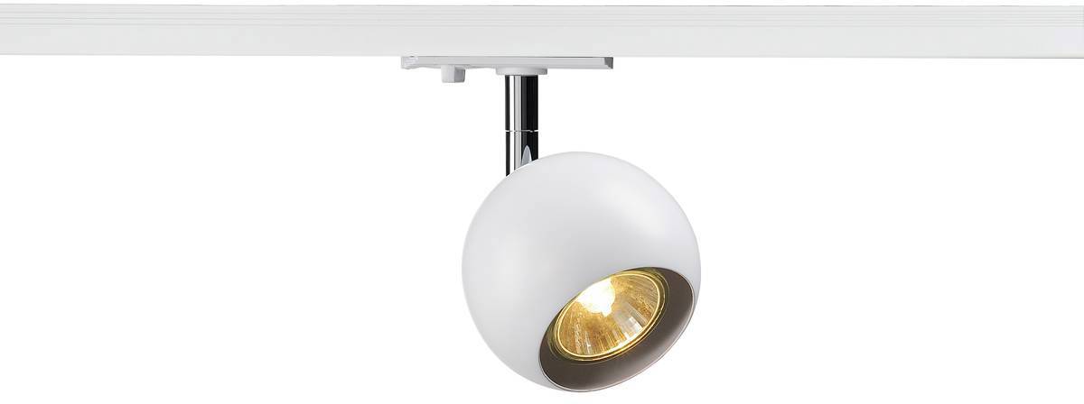 SLV 144011 Hochvolt-Schienensystem-Leuchte GU10 Weiß, Chrom