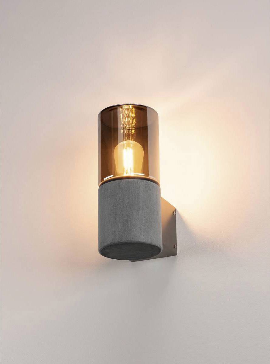 SLV 155752 Wandleuchte E27 Grau, Braun