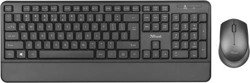 Trust Thoza USB Tastatur, Maus-Set Deutsch, QWERTZ, Windows® Schwarz