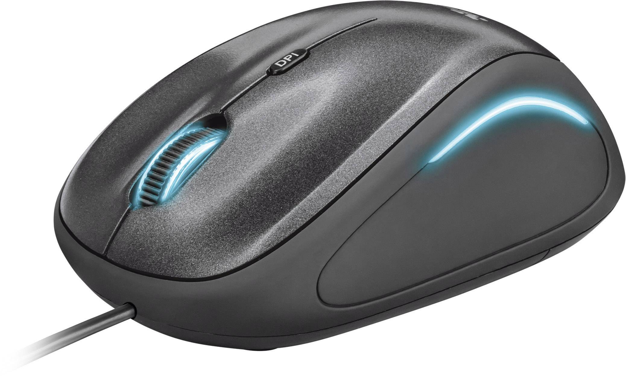 Trust Yvi FX USB-Maus Optisch Beleuchtet Schwarz