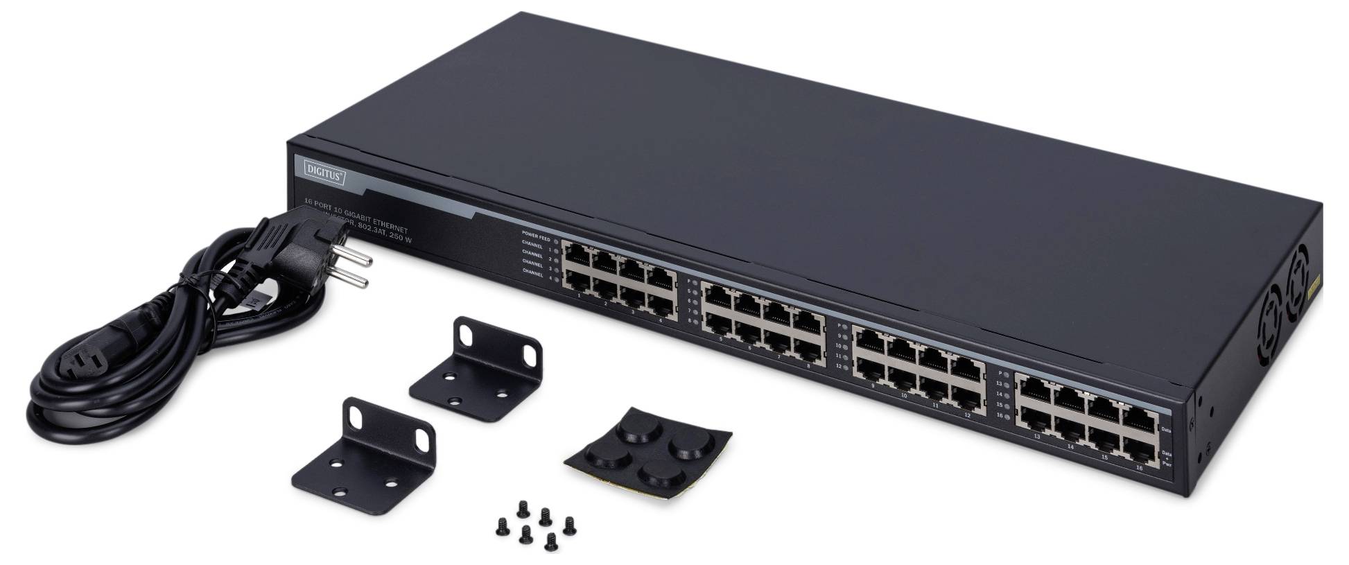 Digitus DN-95116 PoE Injektor 1 GBit/s IEEE 802.3af (12.95 W), IEEE 802.3at (25.5 W)