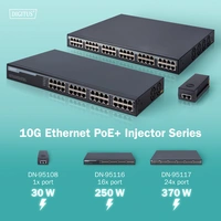Digitus DN-95117 PoE Injektor 1 GBit/s IEEE 802.3af (12.95 W), IEEE 802.3at (25.5 W) Digitus DN-95117 PoE Injektor 1 GBit/s IEEE 802.3af (12.95 W), IEEE 802.3at (25.5 W)