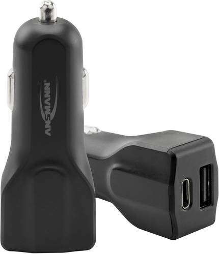 Ansmann 240C 1000-0021 USB-Ladegerät KFZ, LKW Ausgangsstrom (max.) 3000mA 2 x USB, USB-C™ Buchse