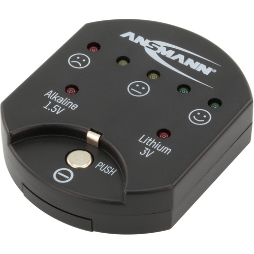 Ansmann Batterietester Button cell Messbereich (Batterietester) 1,5 V, 3 V Batterie 1900-0035