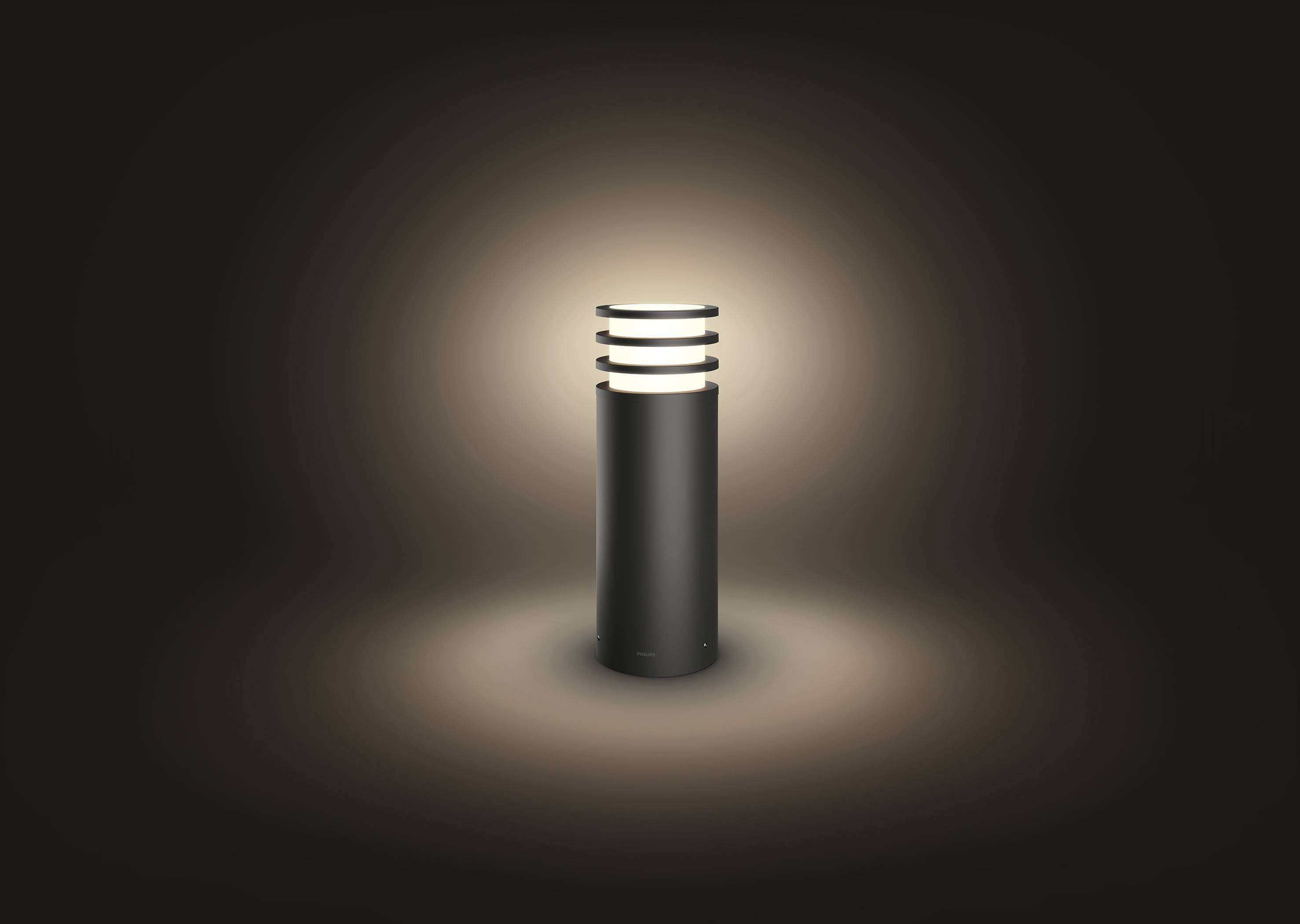 Philips Hue Außenstandleuchte 1740293P0 Lucca E27 9.5 W Warmweiß