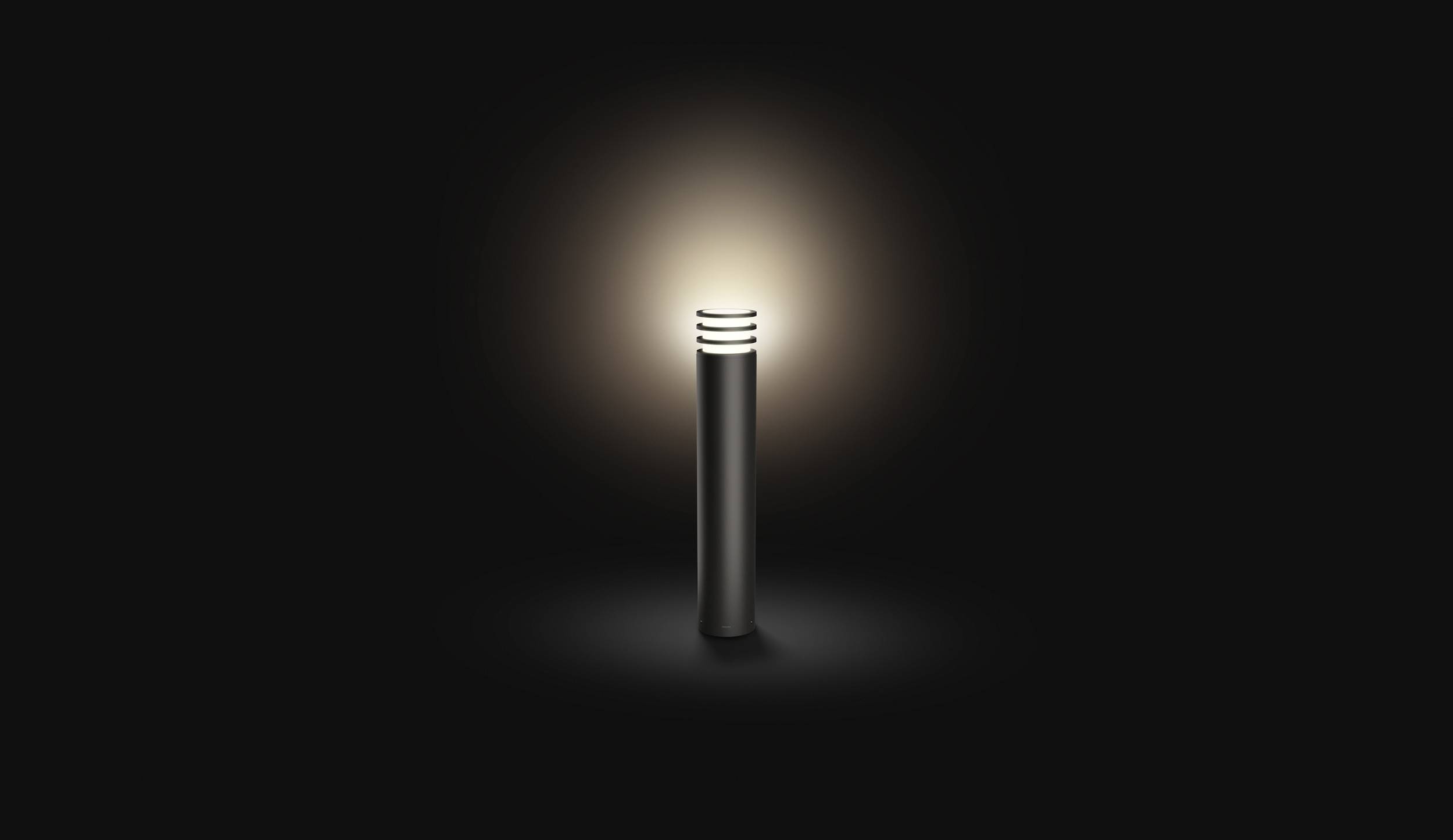 Philips Hue Außenstandleuchte 1740393P0 Lucca E27 9.5 W Warmweiß