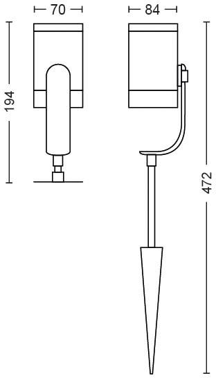 Philips LED LED-Gartenspot Basis-Set 1741430P7 Lily LED fest eingebaut 24 W RGBW