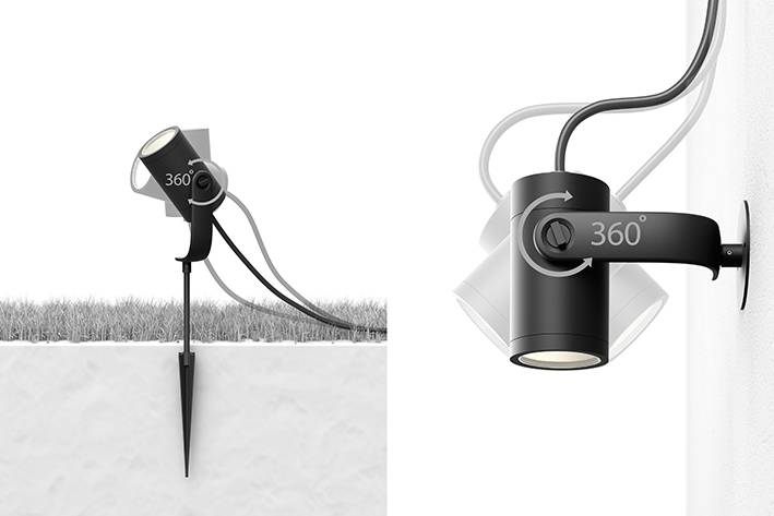 Philips LED LED-Gartenspot Basis-Set 1742830P7 Lily LED fest eingebaut 8 W RGBW