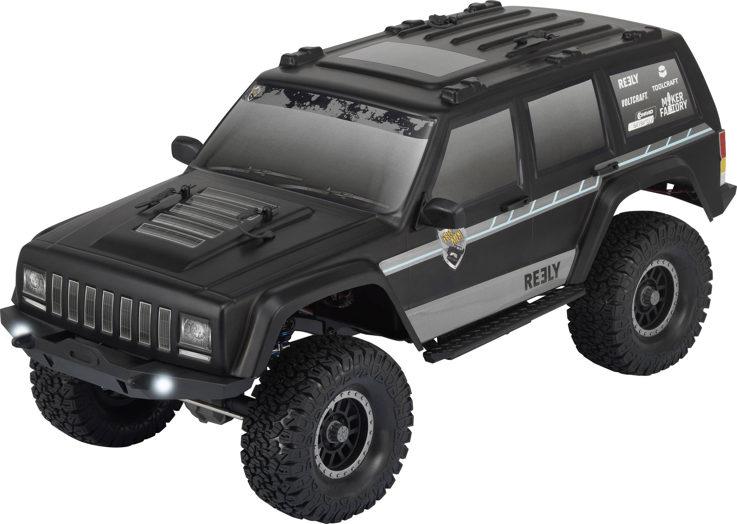 Reely Free Men Brushed 1:10 RC Modellauto Elektro Crawler Allradantrieb (4WD) 100% RtR 2,4GHz inkl. Akku, Ladegerät und