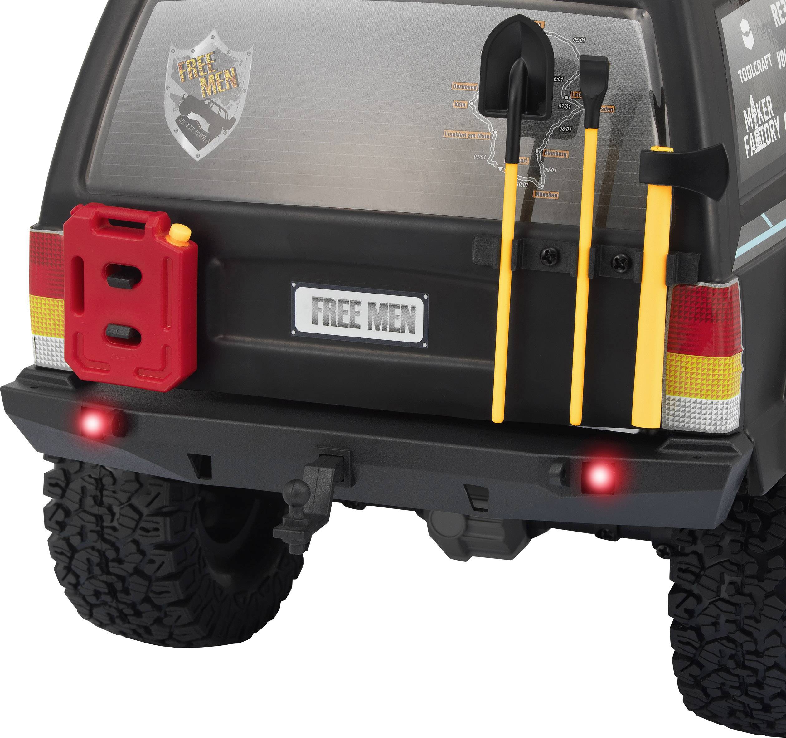 Reely Free Men Brushed 1:10 RC Modellauto Elektro Crawler Allradantrieb (4WD) 100% RtR 2,4GHz inkl. Akku, Ladegerät und