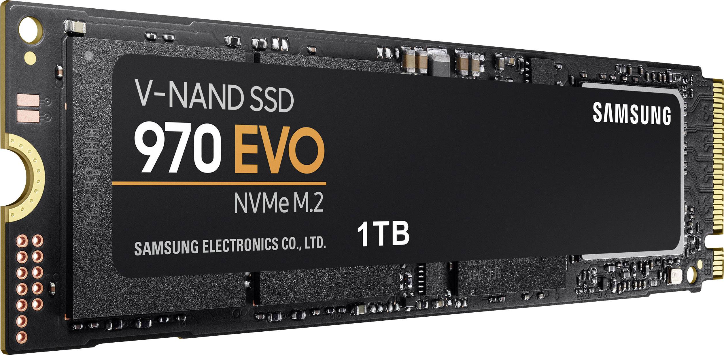 Samsung 970 EVO 1TB Interne M.2 PCIe NVMe SSD 2280 M.2 NVMe PCIe 3.0 x4 Retail MZ-V7E1T0BW