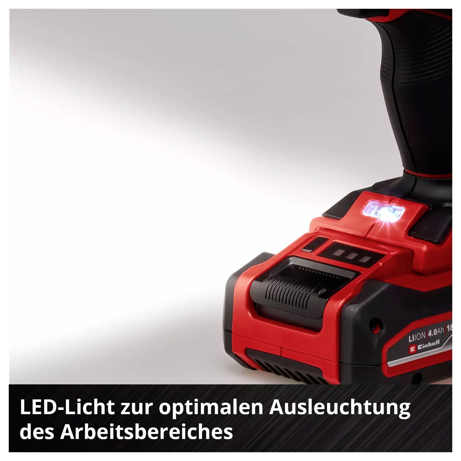 LED-Licht zur optimalen Ausleuchtung des Arbeitsbereiches