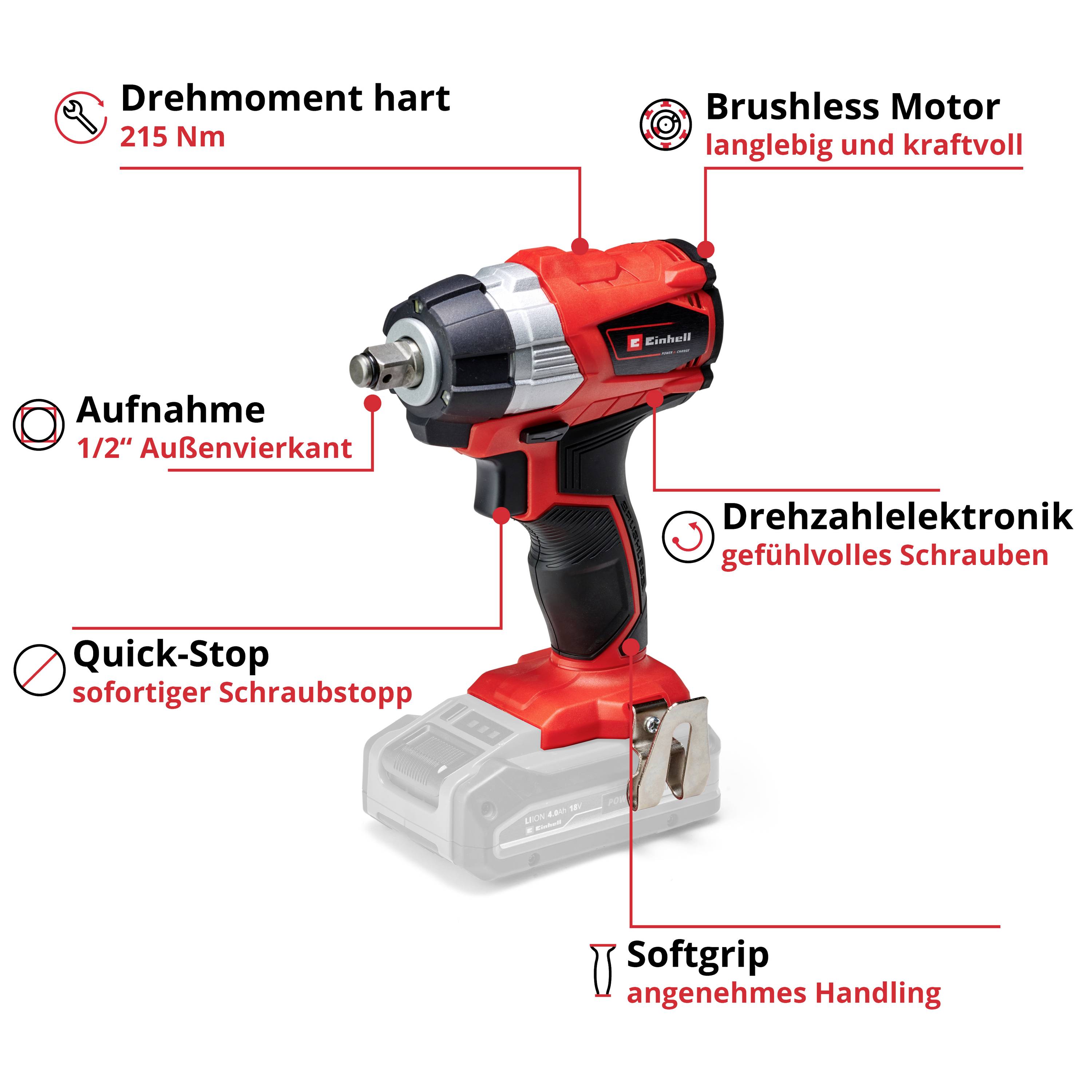 Ein bürstenloser Motor mit roter Platine, der 50% längere Laufzeit und 25% mehr Leistung bietet, sowie eine 100% längere Lebensdauer.