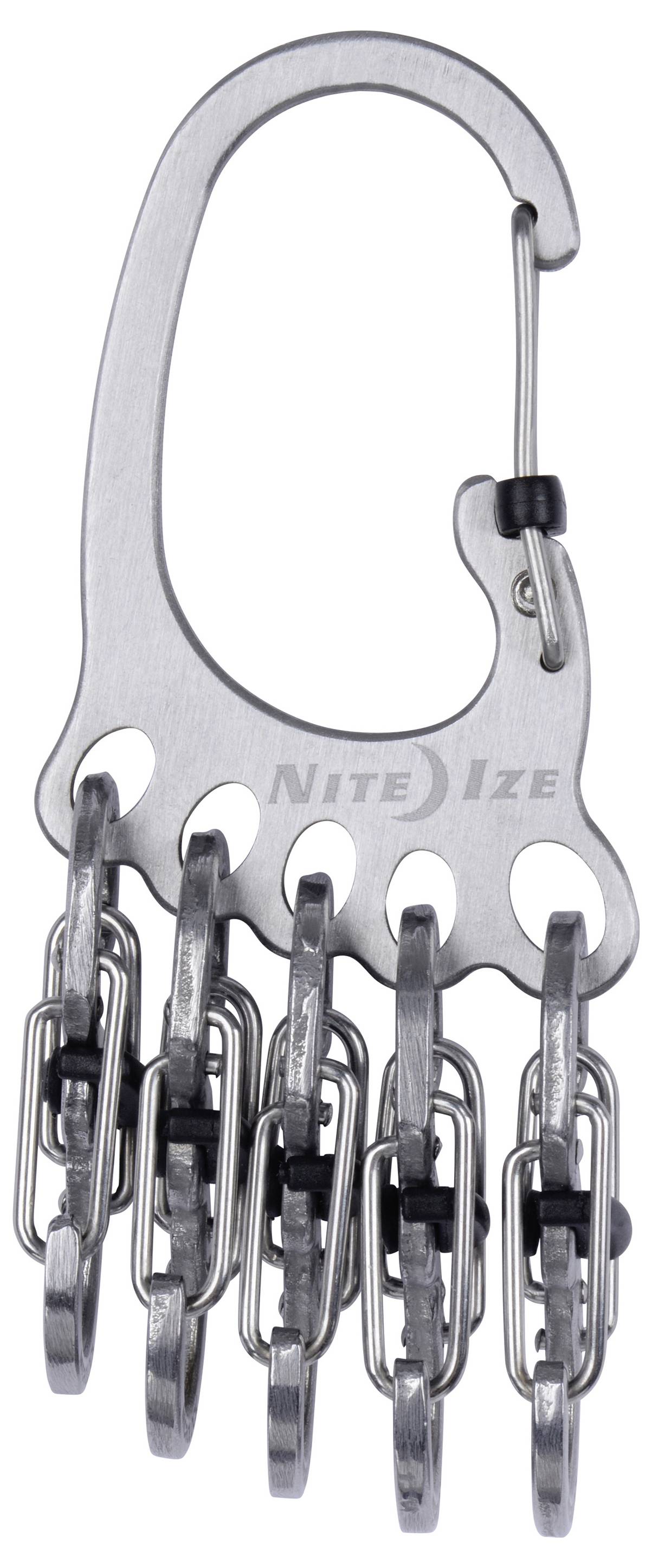 NITE Ize Schlüssel-Karabiner KLKBF-11-R6 BigFoot Locker KeyRack Edelstahl 1St.