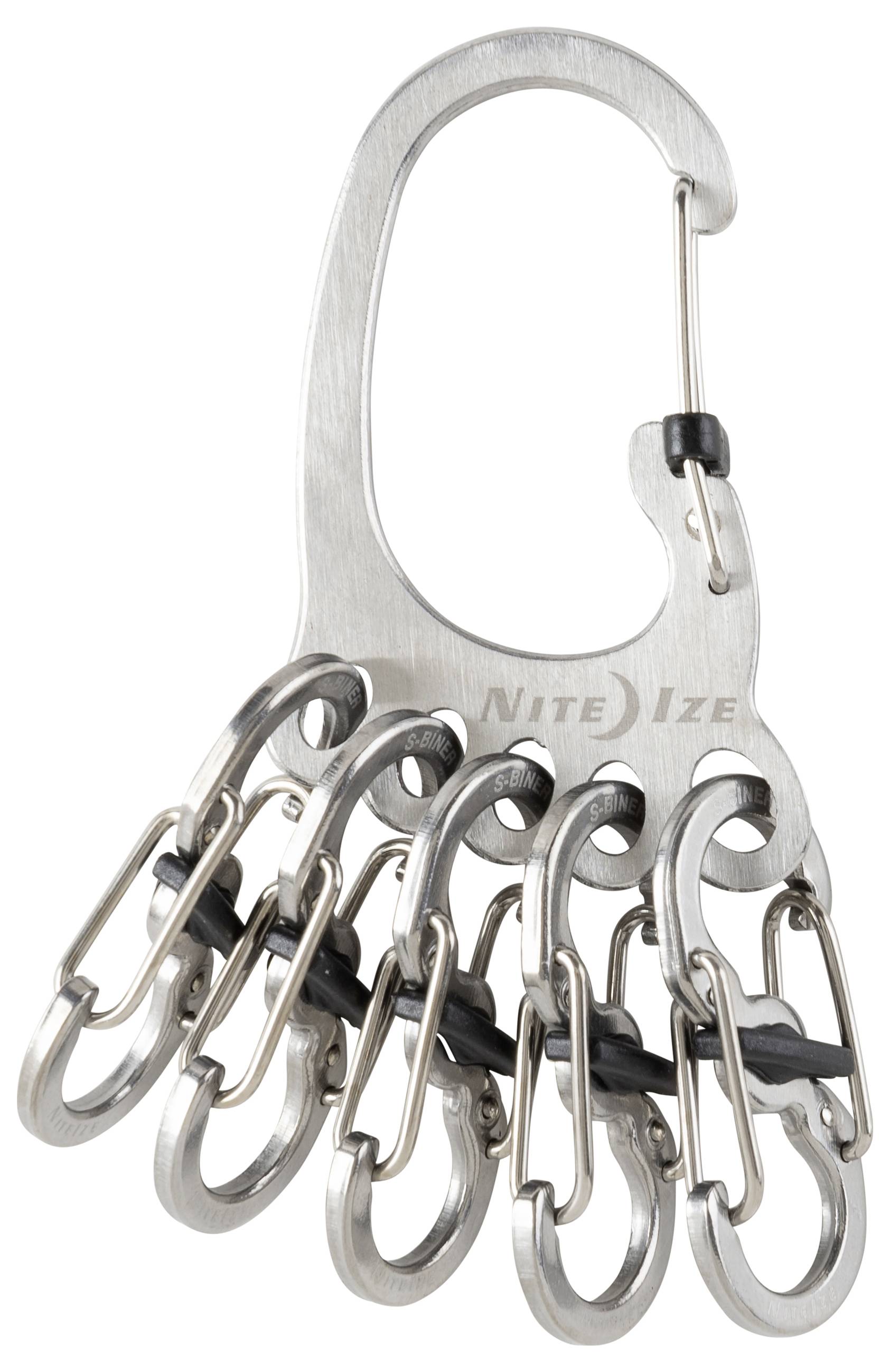 NITE Ize Schlüssel-Karabiner KLKBF-11-R6 BigFoot Locker KeyRack Edelstahl 1 St.
