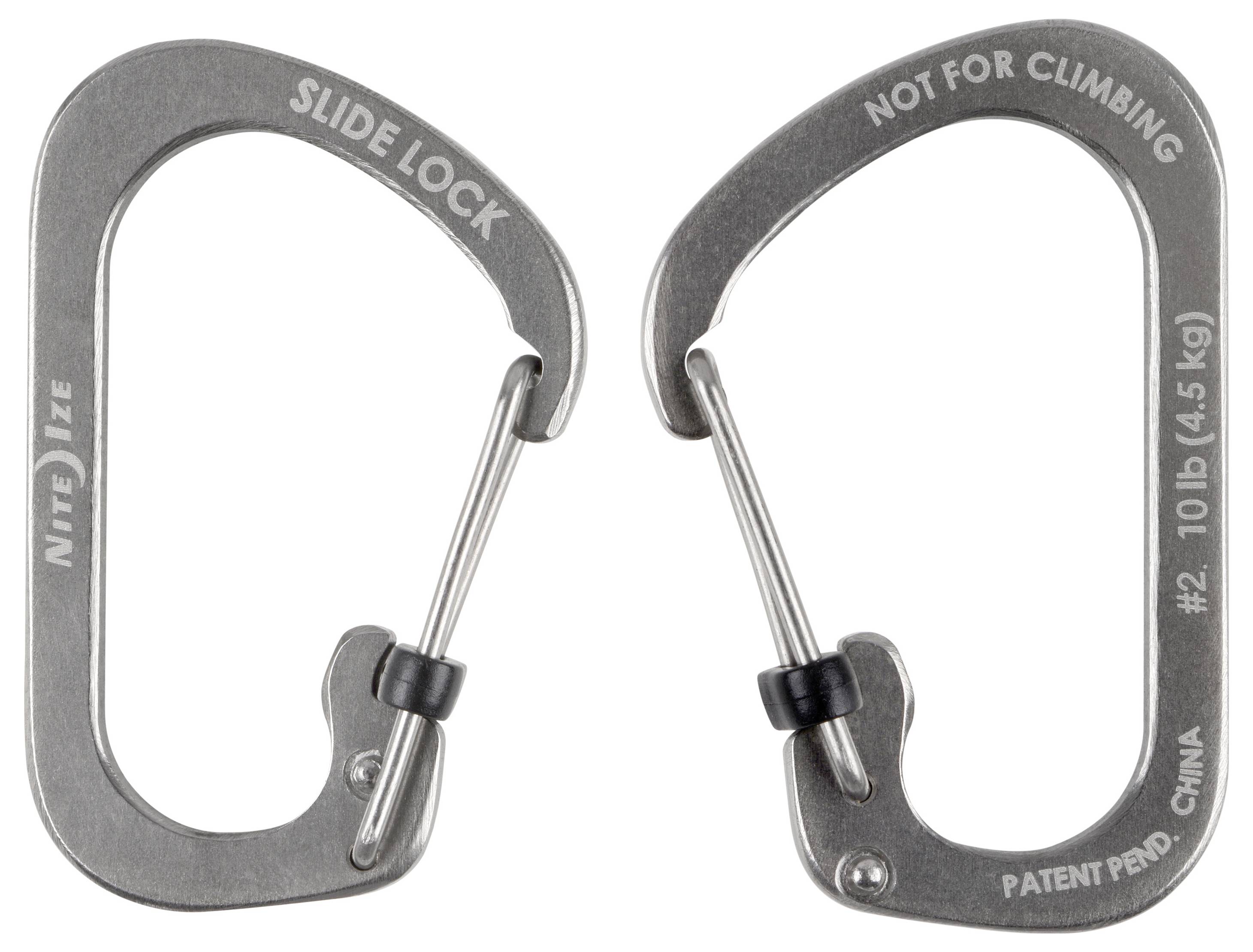 NITE Ize CSL2-11-R6 Karabiner SlideLock Gr. 2 8.9 mm x 43.6 mm x 2.5 mm 1 St.