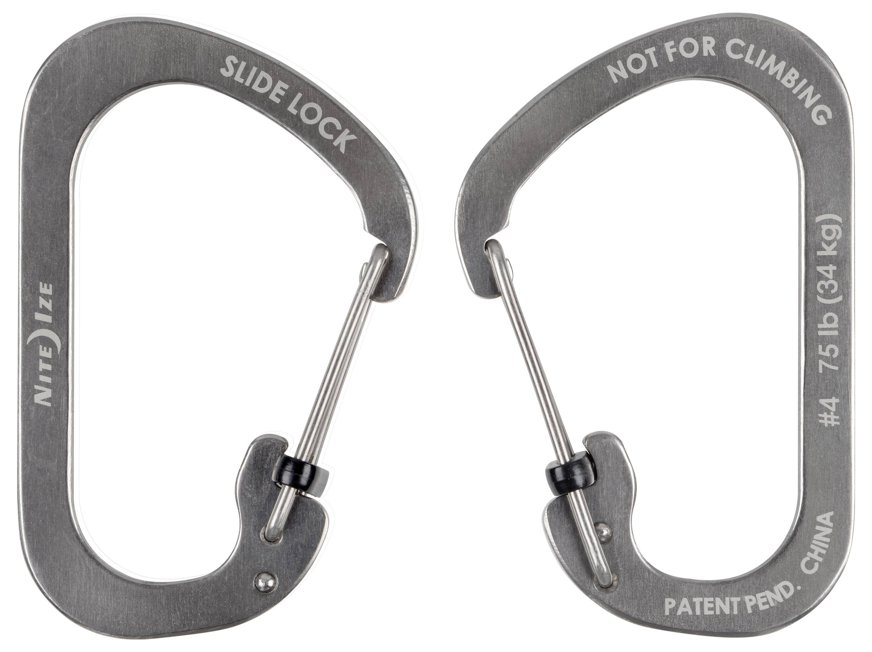 NITE Ize CSL4-11-R6 Karabiner SlideLock, Gr. 4 52mm x 78.5mm x 3mm 1St.