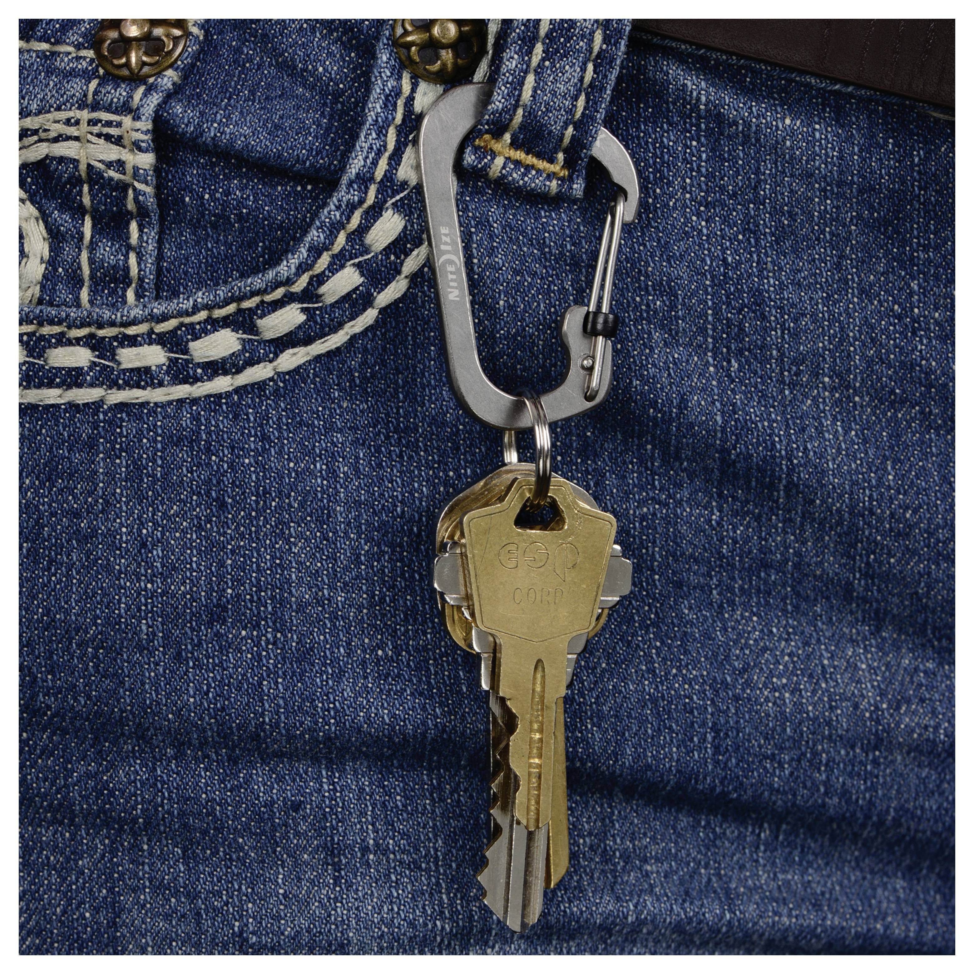 NITE Ize CSL4-11-R6 Karabiner SlideLock, Gr. 4 52mm x 78.5mm x 3mm 1St.