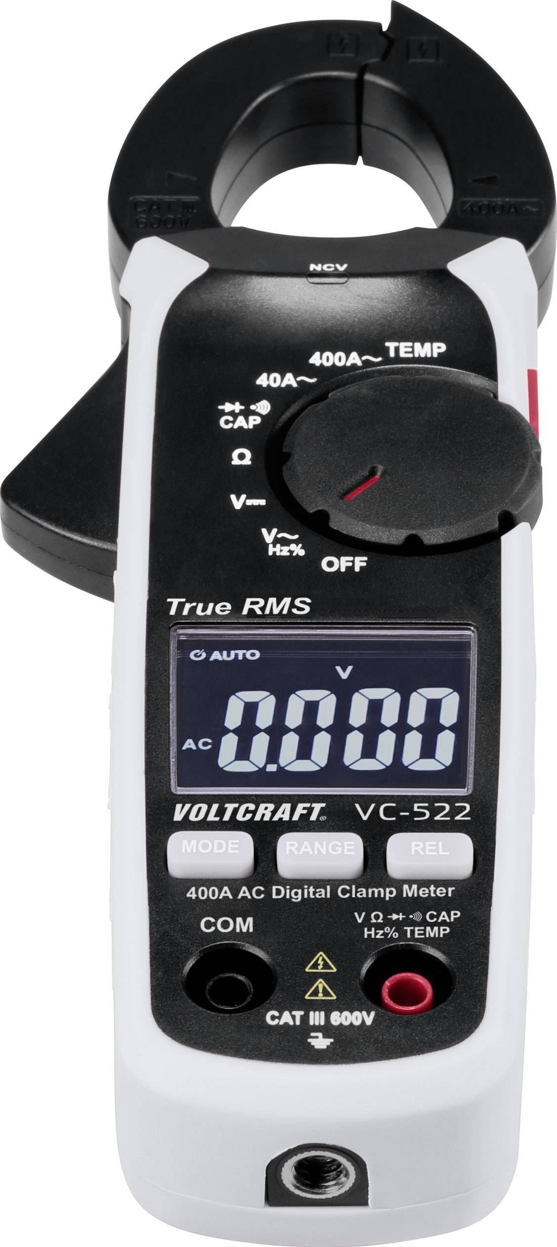 VOLTCRAFT VC-522 Stromzange digital CAT III 600V Anzeige (Counts): 4000