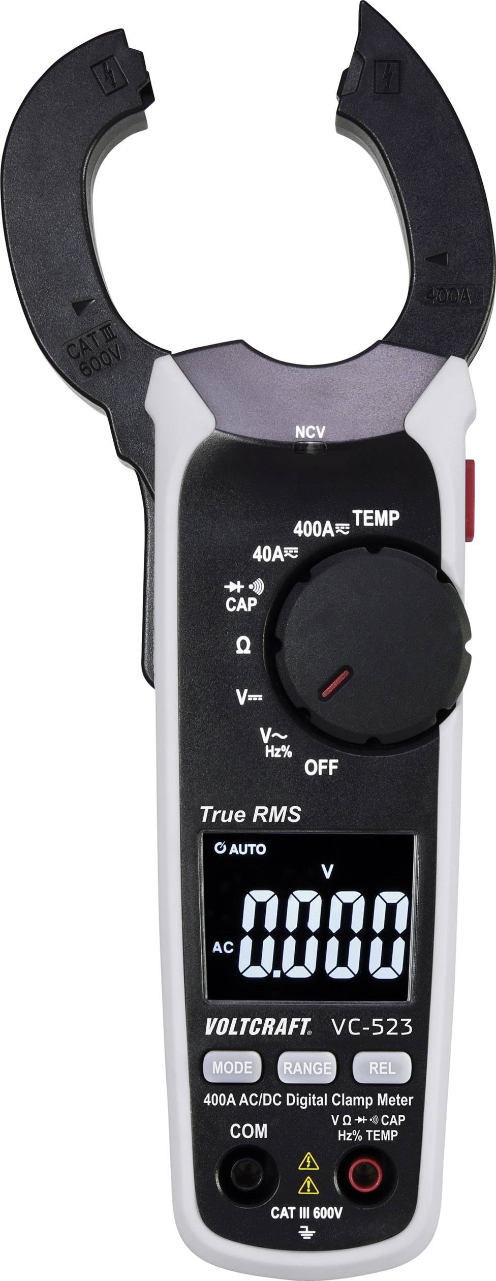 VOLTCRAFT VC-523 Stromzange digital CAT III 600 V Anzeige (Counts): 4000