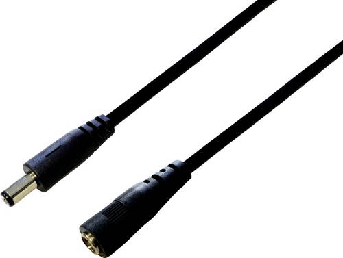 TRU COMPONENTS TC-2516011 Niedervolt-Verlängerungskabel Niedervolt-Stecker - Niedervolt-Buchse 5.5
