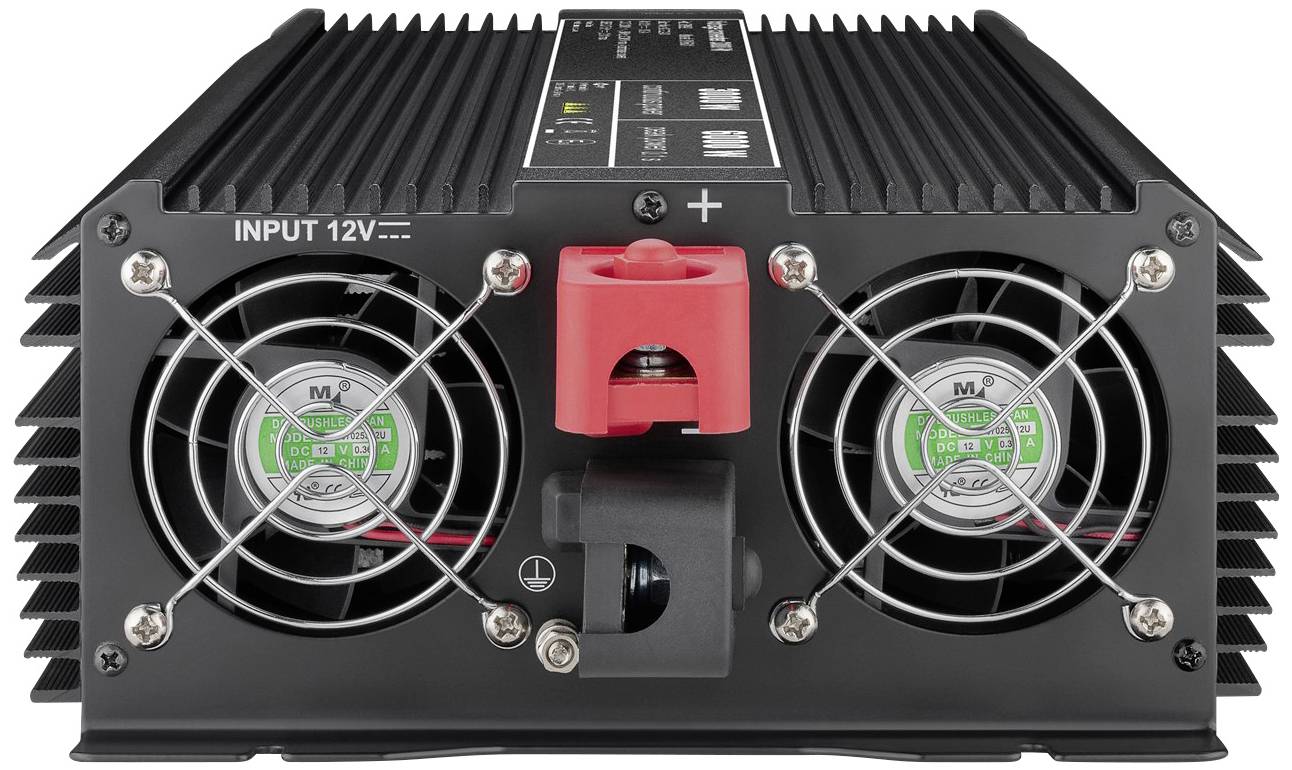 Goobay Wechselrichter SPW IT 3000W 12 V/DC - 230 V/AC, 5 V/DC