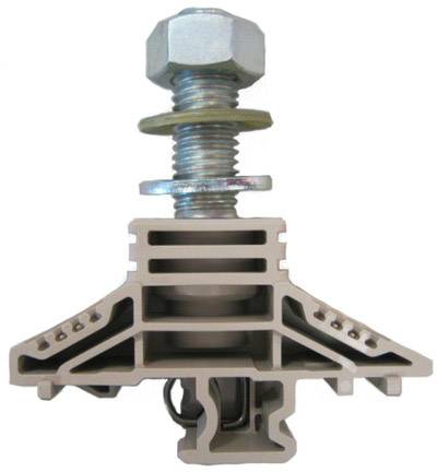 Weidmüller 1319080000 Durchgangsklemme Bolzenanschluss Dunkelbeige 25St.