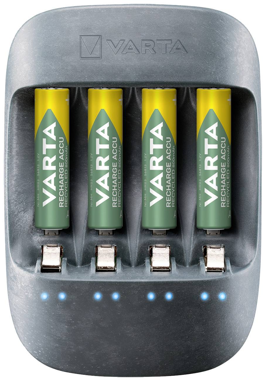 Varta Eco Charger Rundzellen-Ladegerät NiMH Micro (AAA), Mignon (AA)