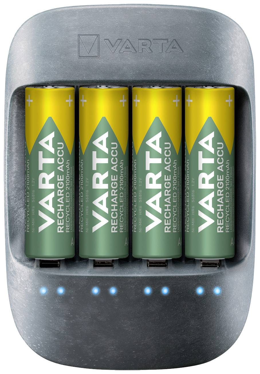 Varta Eco Charger Rundzellen-Ladegerät NiMH Micro (AAA), Mignon (AA)