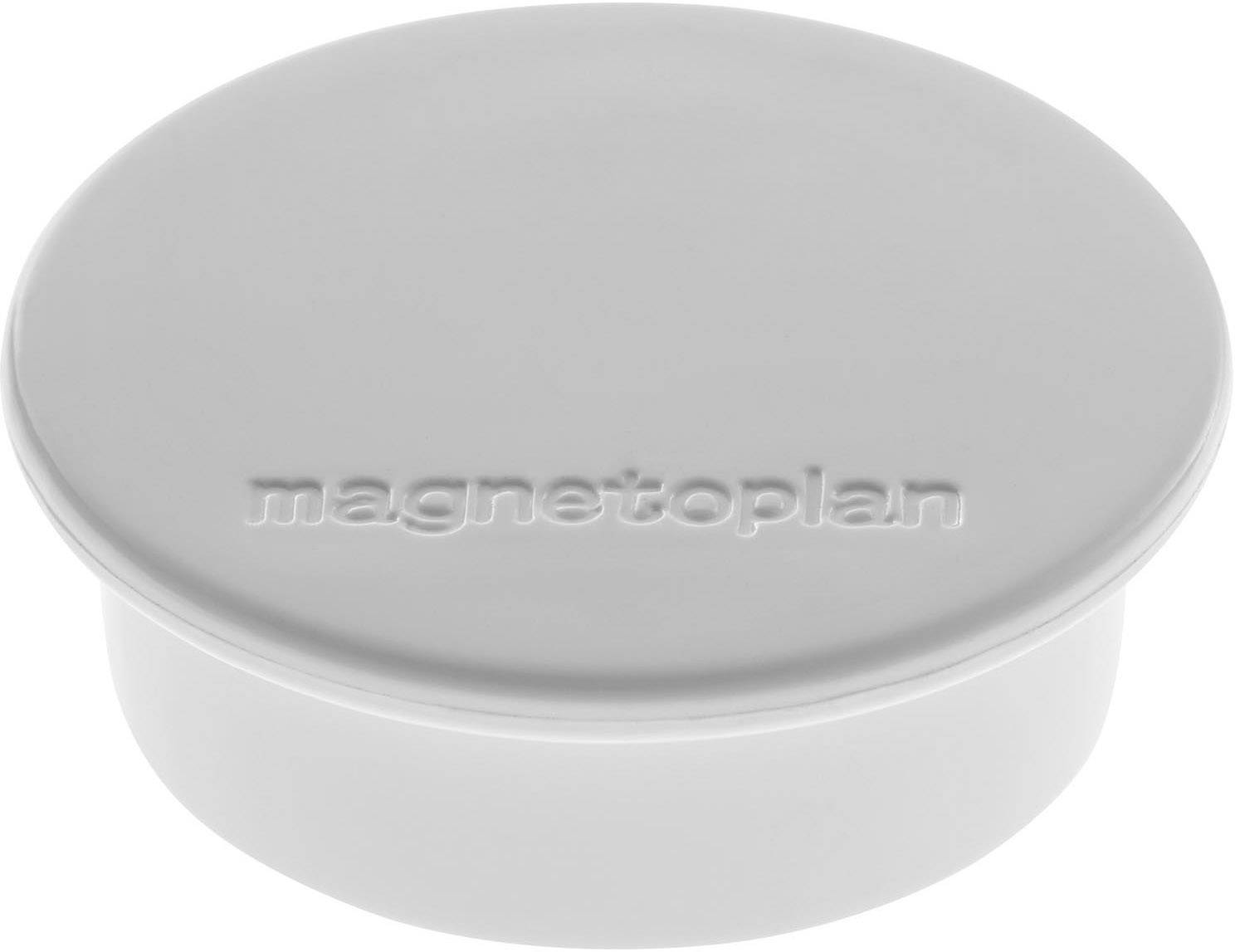 magnetoplan Magnet Discofix Color (Ø x H) 40 mm x 13 mm rund Grau 10 St. 1662001