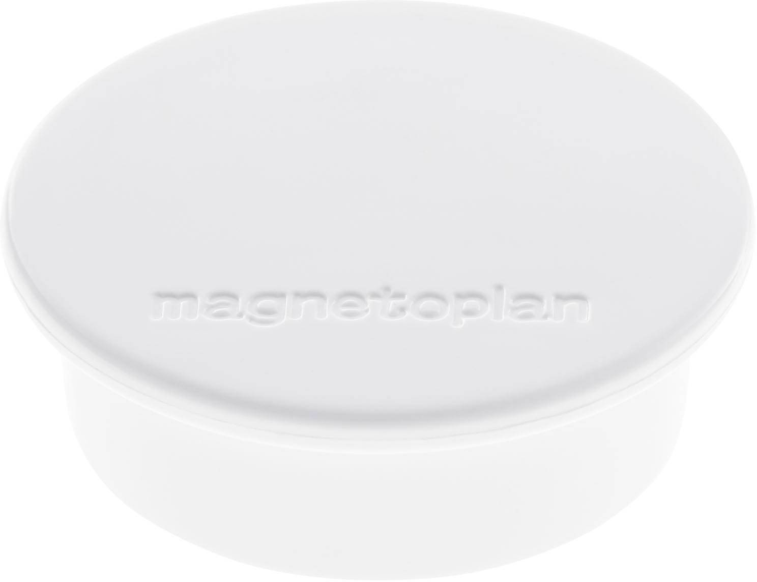 Magnetoplan Magnet Discofix Color (Ø x H) 40mm x 13mm rund Weiß 10 St. 1662000