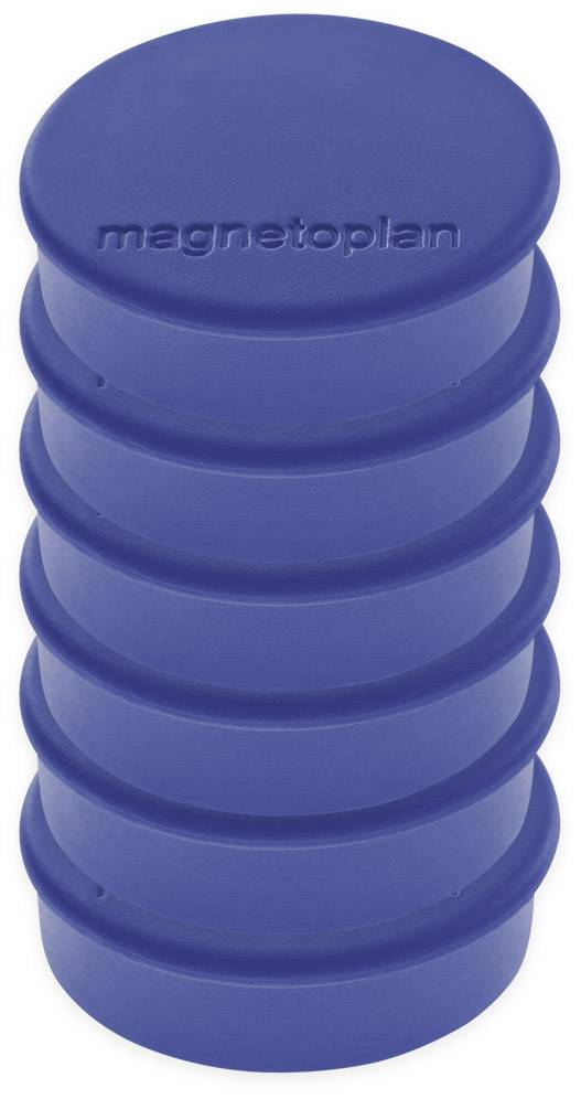 magnetoplan Magnet Discofix Hobby (Ø x H) 25 mm x 8 mm rund Dunkelblau 6 St. 16645614