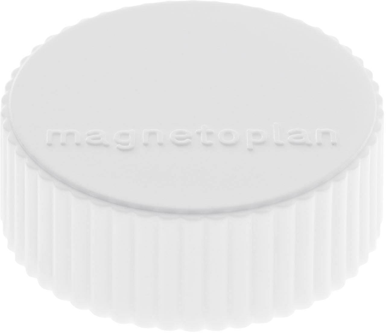 magnetoplan Magnet Discofix Magnum (Ø x H) 34 mm x 13 mm rund Weiß 10 St. 1660000