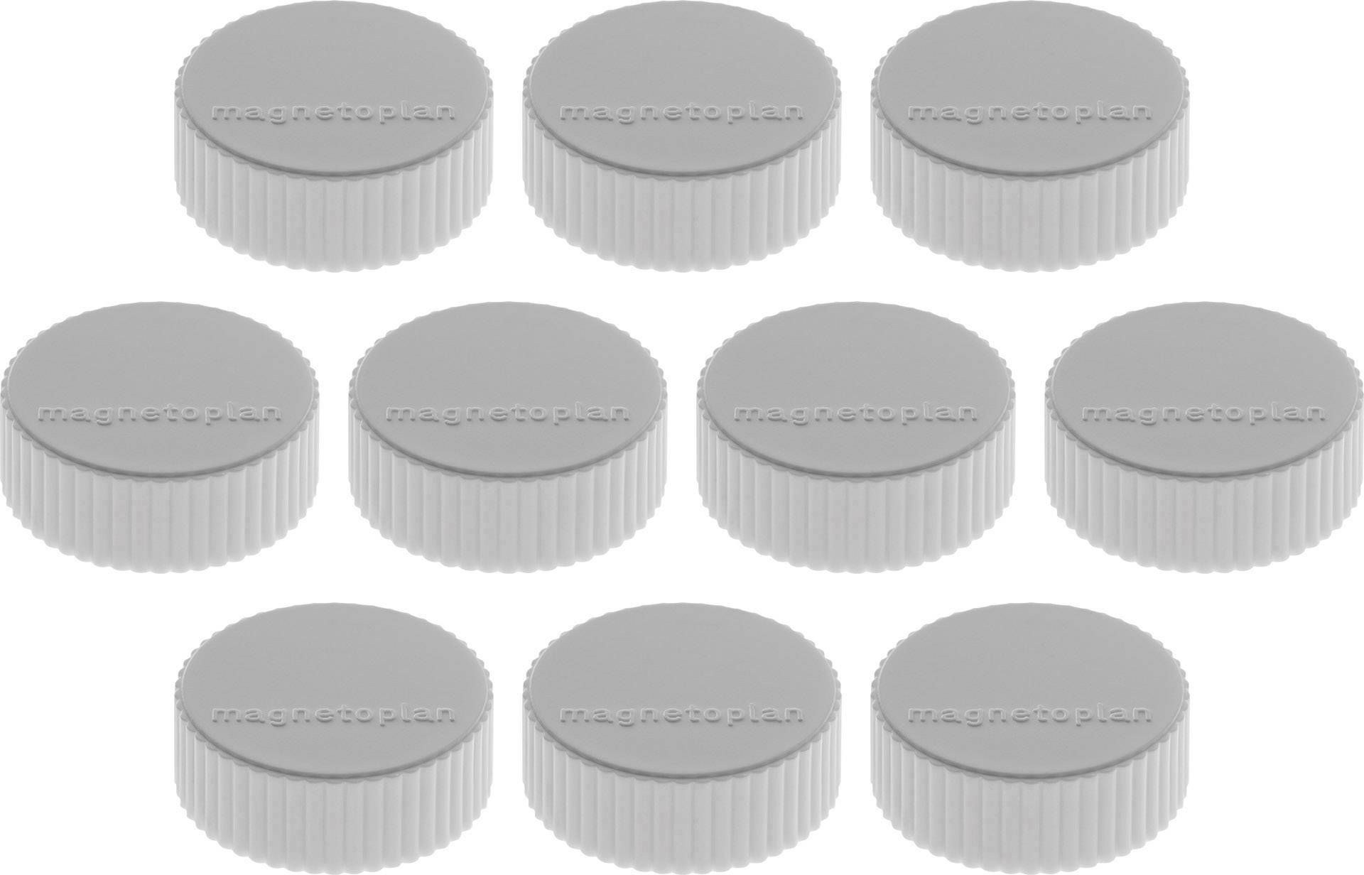 magnetoplan Magnet Discofix Magnum (Ø x H) 34 mm x 13 mm rund Grau 10 St. 1660001