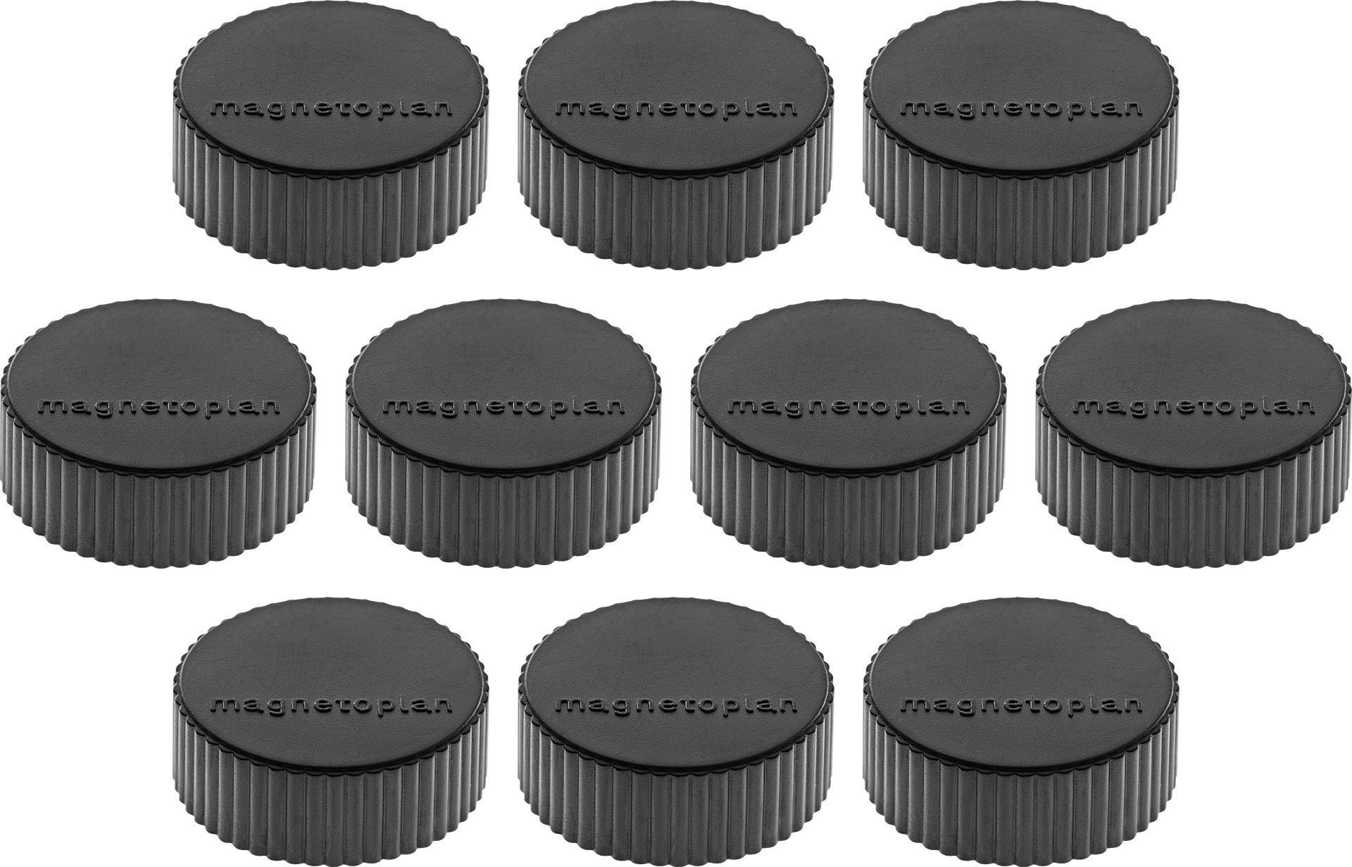 magnetoplan Magnet Discofix Magnum (Ø x H) 34 mm x 13 mm rund Schwarz 10 St. 1660012