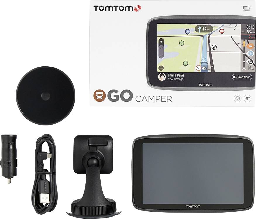 TomTom GO Camper Wohnmobil-Navi 15.5 cm 6 Zoll Welt